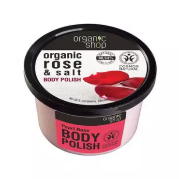 Organic Shop -  Organic Shop Scrub do ciała - Perłowa róża, 250 ml 